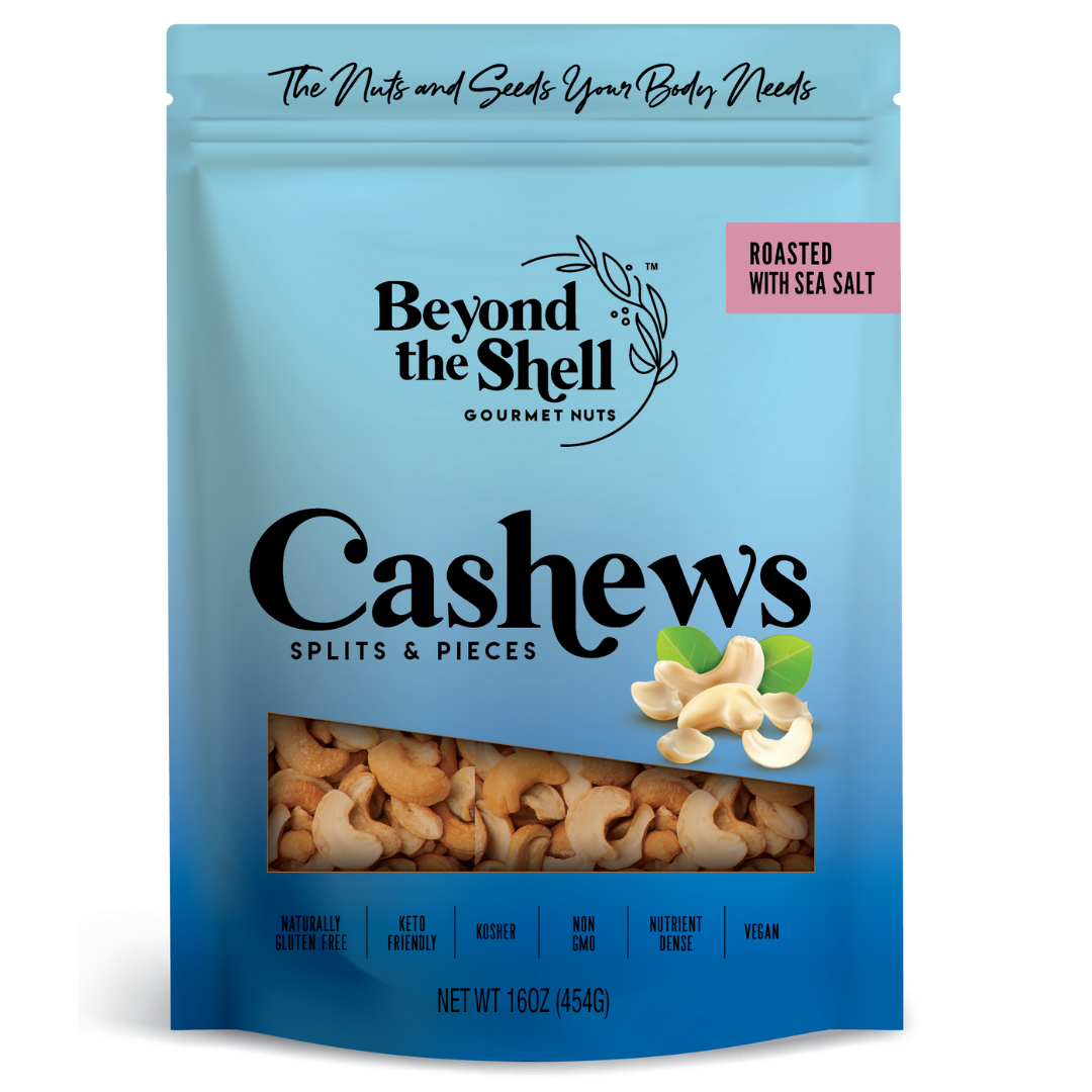 Cashews Splits & Pieces - Roasted & Salted (1lb)