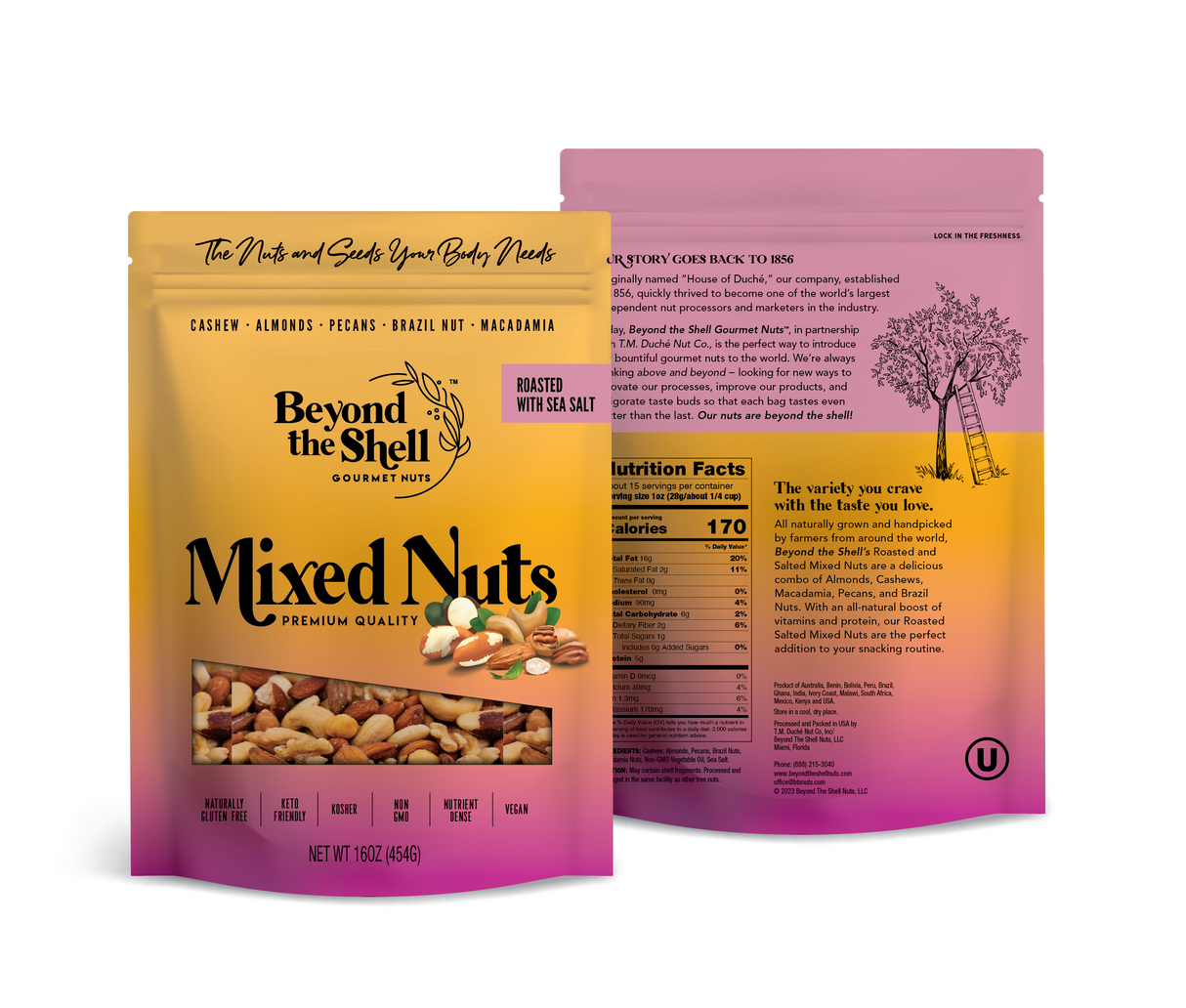 Nueces Mixtas Tostadas Con Sal Marina