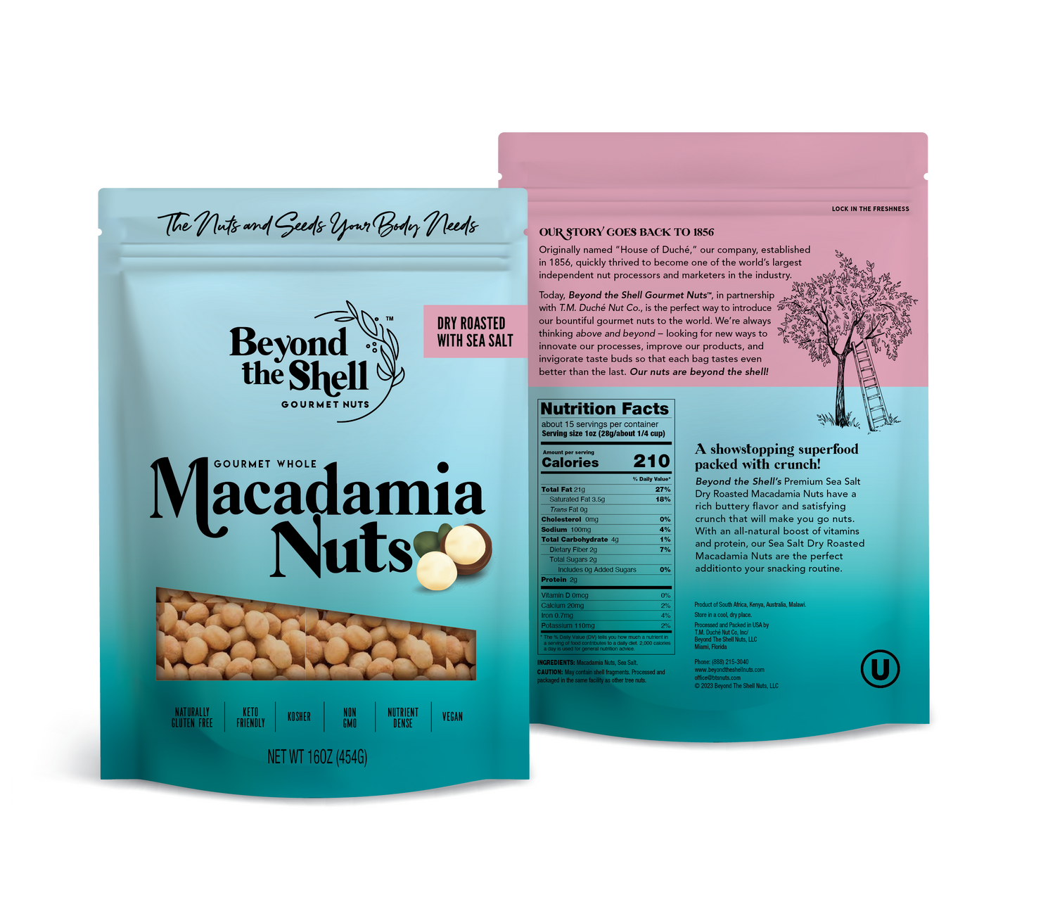 Macadamia Nuts - Dry Roasted & Salted (1lb)