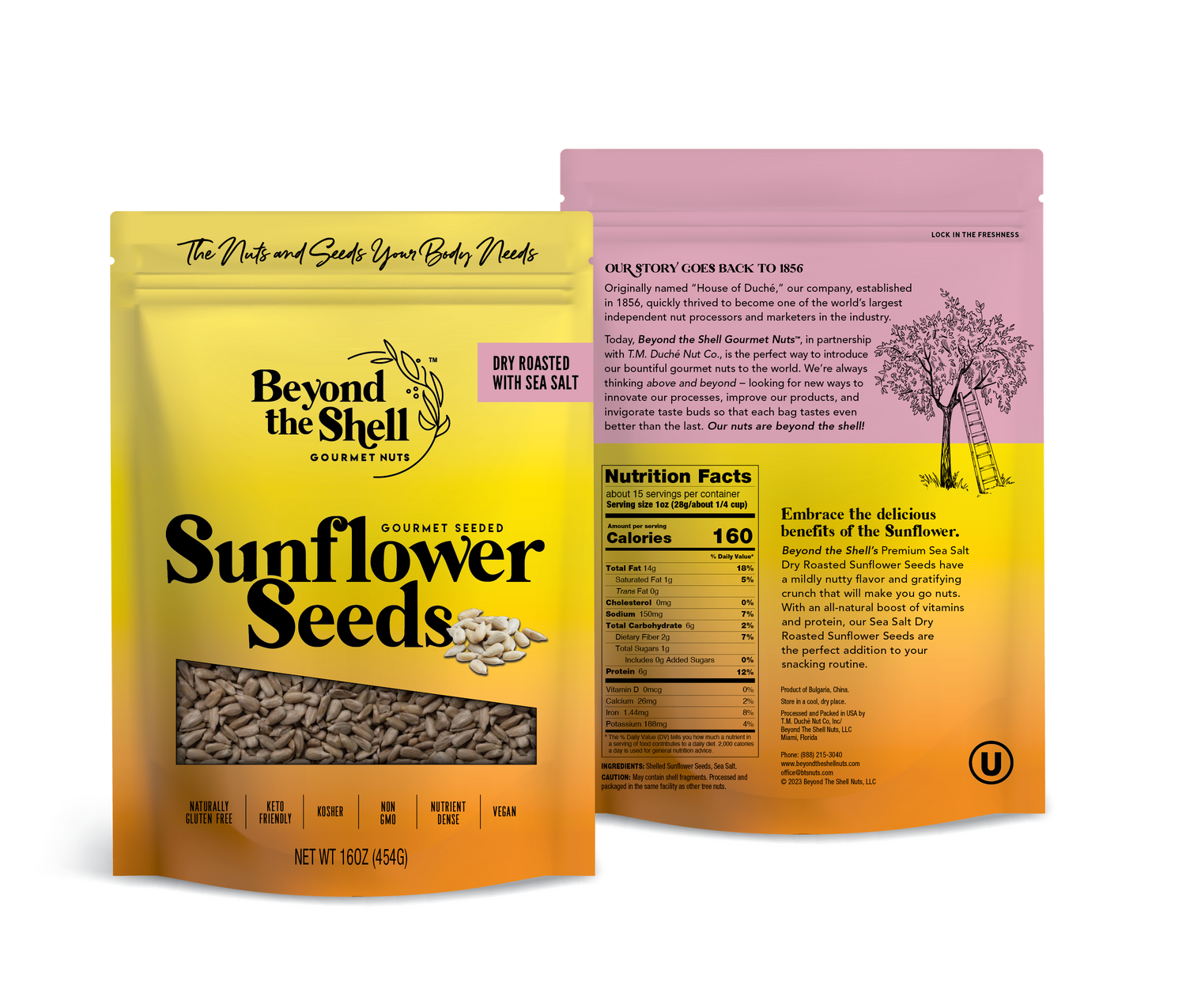 Sunflower Seeds (Shelled) - Dry Roasted & Salted (1lb)